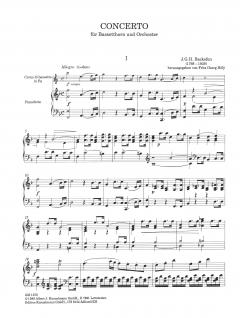 Concerto per Corno di Bassetto e Orchestre von Johann Georg Heinrich Backofen 