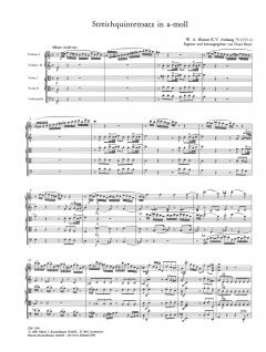 Streichquintettsatz a-moll KV Anhang 79 (515c) von Wolfgang Amadeus Mozart im Alle Noten Shop kaufen
