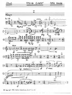 Streichquartett Nr. 1 von Peter Sander im Alle Noten Shop kaufen