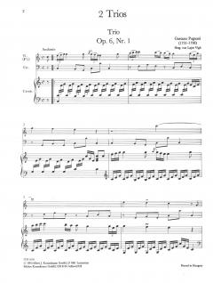 2 Trios No. 1 u. 2 op. 6 (2 Sonaten) (Giulio Gaetano Pugnani) 