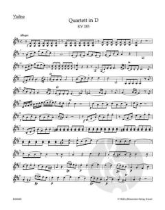 Quartette für Flöte, Violine, Viola und Violoncello (W.A. Mozart) 