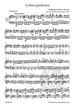 La finta giardiniera KV 196 von Wolfgang Amadeus Mozart (Download) 