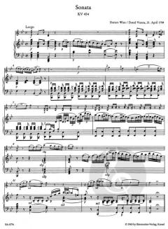 Sonaten KV 454, 481, 526, 547 von Wolfgang Amadeus Mozart 