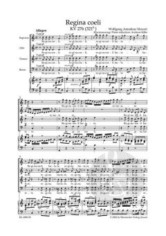 Regina coeli KV 276 (321b) von Wolfgang Amadeus Mozart (Download) 