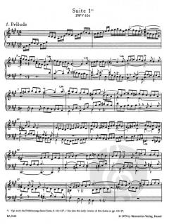 Die sechs Englischen Suiten BWV 806-811 von Johann Sebastian Bach 