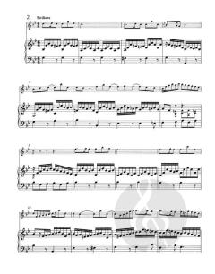 Sonate C-Dur & Sonaten Es-Dur und g-Moll von Johann Sebastian Bach für Flöte und Basso Continuo & für Flöte und obligates Cembalo (überliefert als Werke J. S. Bachs) im Alle Noten Shop kaufen