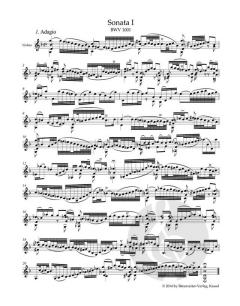 3 Sonaten und 3 Partiten BWV 1001-1006 von Johann Sebastian Bach 