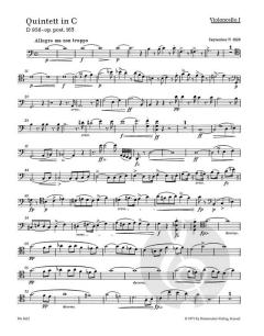 Streichquintett D 956 op. post 163 von Franz Schubert im Alle Noten Shop kaufen (Stimmensatz)