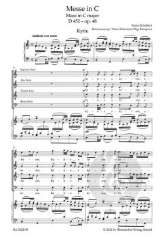 Messe C-Dur op. 48 D 452 von Franz Schubert (Download) 