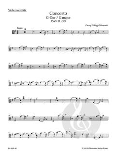 Konzert G-Dur TWV 51:G9 von Georg Philipp Telemann (Download) 