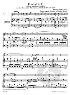 Konzert für Flöte und Klavier (Cembalo) von Wolfgang Amadeus Mozart im Alle Noten Shop kaufen