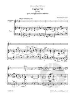 Konzert Es-Dur op. 109 von Alexander Glasunow 