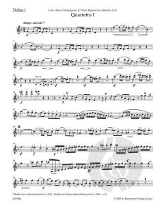 Streichquartette op. 18 von Ludwig van Beethoven im Alle Noten Shop kaufen (Stimmensatz)
