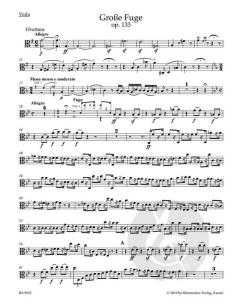 Große Fuge für Streichquartett op. 133 von Ludwig van Beethoven im Alle Noten Shop kaufen (Stimmensatz)