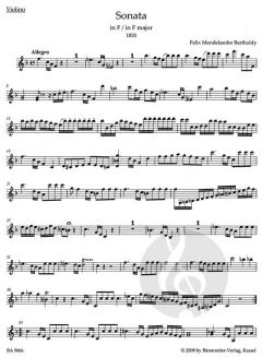 Sonaten von Felix Mendelssohn Bartholdy 