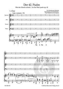 Wie der Hirsch schreit op. 42 von Felix Mendelssohn Bartholdy (Download) 