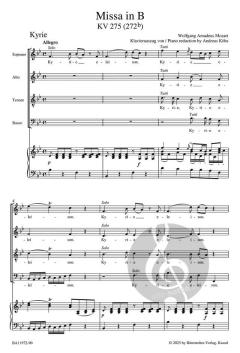 Missa in B KV 275 (272b) von Wolfgang Amadeus Mozart 