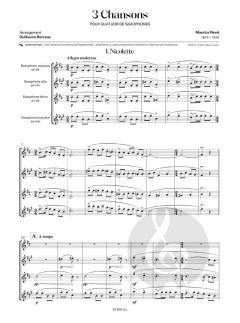 Chansons (3) von Maurice Ravel 