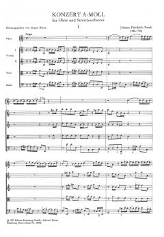 Konzert a-moll für Oboe und Orchester von Johann Friedrich Fasch im Alle Noten Shop kaufen (Partitur)