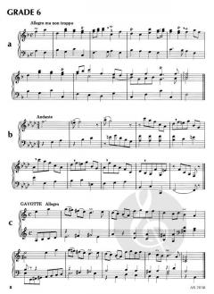 Specimen Sight-Reading Tests For Harpsichord, Grades 4-8 