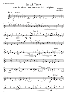 Three Pieces - for violin and piano von Marcel Tusch (Download) 