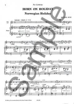 Horn On Holiday von Michael Rose für Horn und Klavier