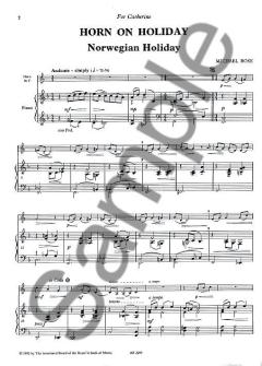 Horn On Holiday von Michael Rose für Horn und Klavier