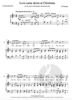 Love came down at Christmas von Tim Knight 