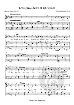 Love came down at Christmas von Peter Thompson 