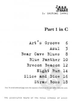 Jazz Works For Ensembles 1, Initial Level 