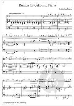 Rumba for Cello and Piano von Christopher Norton 