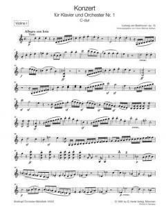 Klavierkonzert Nr. 1 C-Dur op. 15 von Ludwig van Beethoven 
