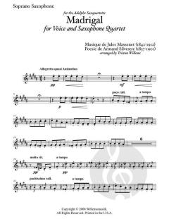 Madrigal von Jules Massenet 