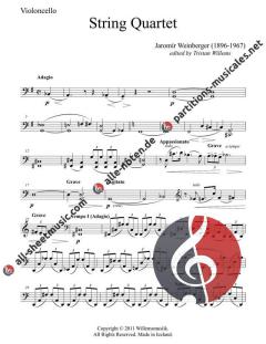 String Quartet von Jaromír Weinberger 