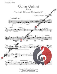 Guitar Quintet from Festa Di Discorsi Concertanti von Václav Nelhýbel 