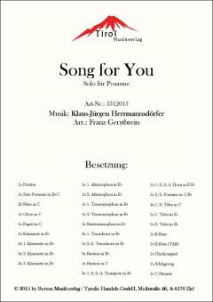 Song For You von Alpenblech 