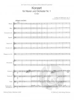 Klavierkonzert Nr. 1 C-Dur op. 15 von Ludwig van Beethoven 