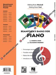 Beanstalk's Basics For Piano Theory Book Level 1 von Cheryl Finn 