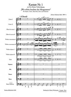 Wie schön leuchtet der Morgenstern von Johann Sebastian Bach 