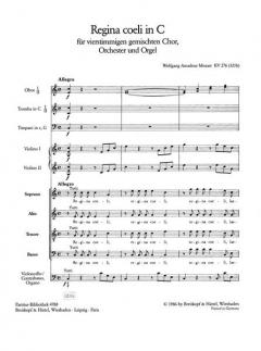 Regina coeli in C-Dur KV 276 von Wolfgang Amadeus Mozart 