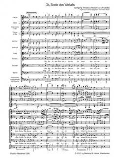 Dir, Seele des Weltalls von Wolfgang Amadeus Mozart 