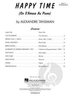 Happy Time Book 3 von Alexandre Tansman 