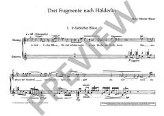 Drei Fragmente nach Hölderlin / Drei Tentos von Hans Werner Henze 