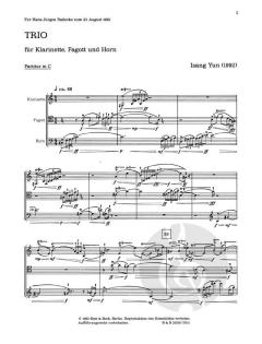 Trio von Isang Yun (Download) 