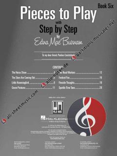 Pieces To Play With Step By Step Book 6 von Edna-Mae Burnam 