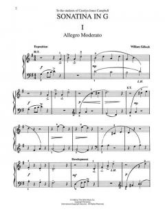 Sonatina In G Later Elementary Piano Solo von William Gillock 