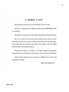 A Dozen A Day - Preparatory Book von Edna-Mae Burnam 
