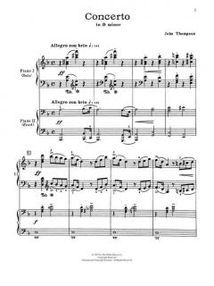 Concerto In D Minor von John Thompson 