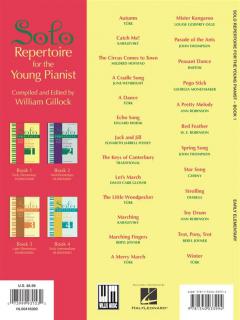 Solo Repertoire For The Young Pianist Book 1 