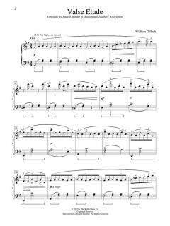 Valse Etude Difficulty II Piano Solo von William Gillock 